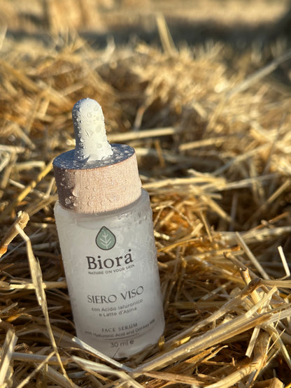 SIERO VISO CON LATTE D'ASINA 100% BIOLOGICO ITALIANO E ACIDO IALURONICO