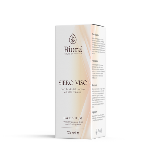SIERO VISO CON LATTE D'ASINA 100% BIOLOGICO ITALIANO E ACIDO IALURONICO